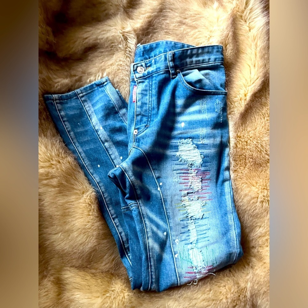 DSquared2 Cool Guy Cotton Jeans Mens sz 32W 32 inseam denim skinny fit slim